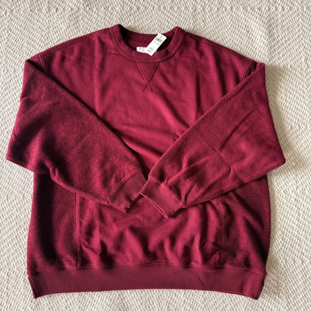 NWT AERIE Burgundy Sweater
